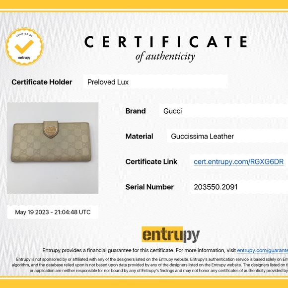 Authentic Gucci GG Greyish Beige Long Wallet - Picture 11 of 11
